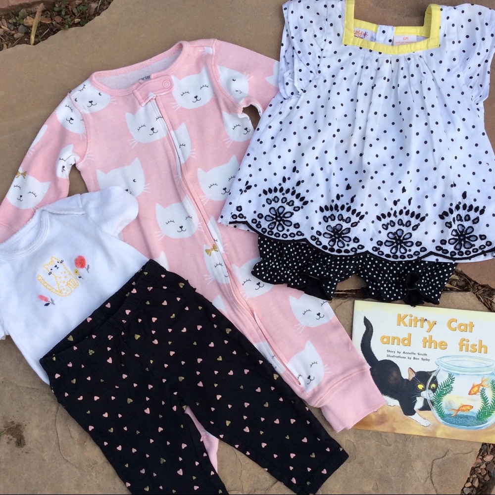 6 pieces/ Kitty Cat and the Fish Collection